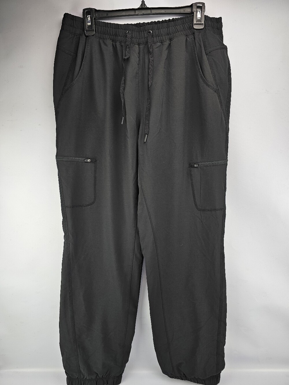 Eddie Bauer Women's Black Insulated Athletic Cargo Jogger Pants Size 10
